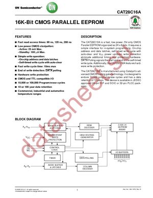 CAT28C16AWA-90 datasheet  